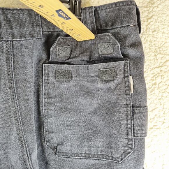 Duluth Trading Co Cargo Pants Mens 42x34 Black Relaxed Fit Work Utility Pockets - Picture 7 of 10
